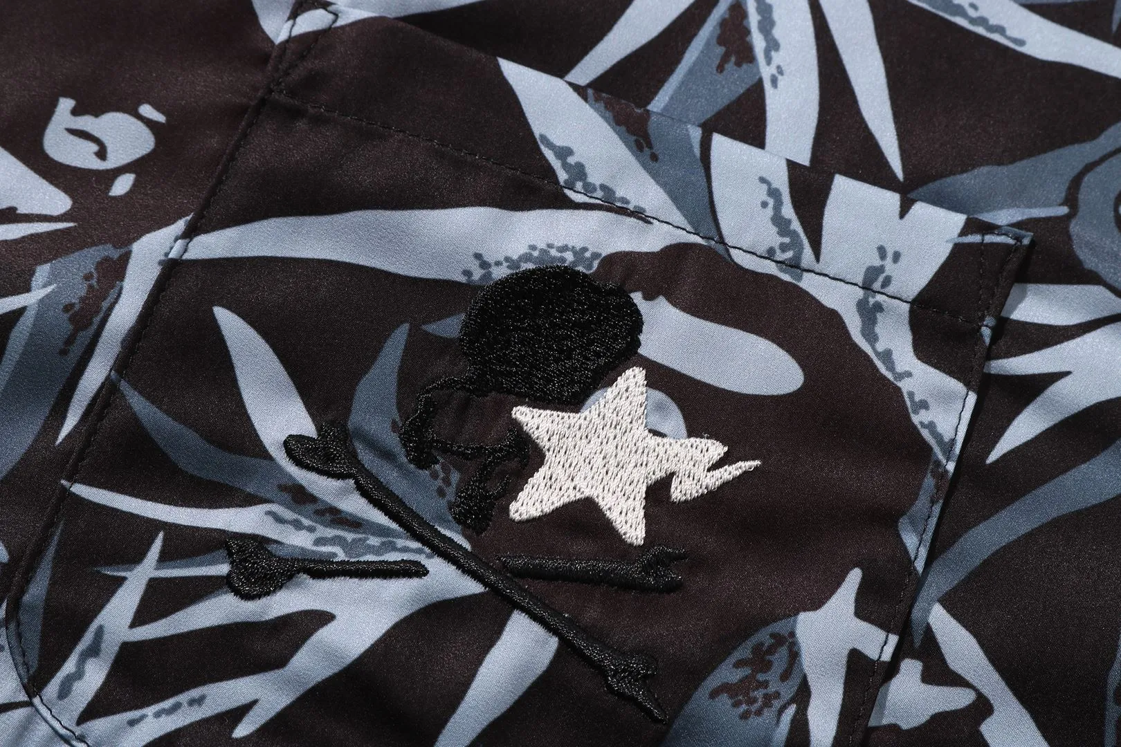 【 BAPE X MMJ 】TROPICAL SKULL CAMO OPEN COLLAR SS SHIRTS 16TH sold by Bape product image thumbnail 3