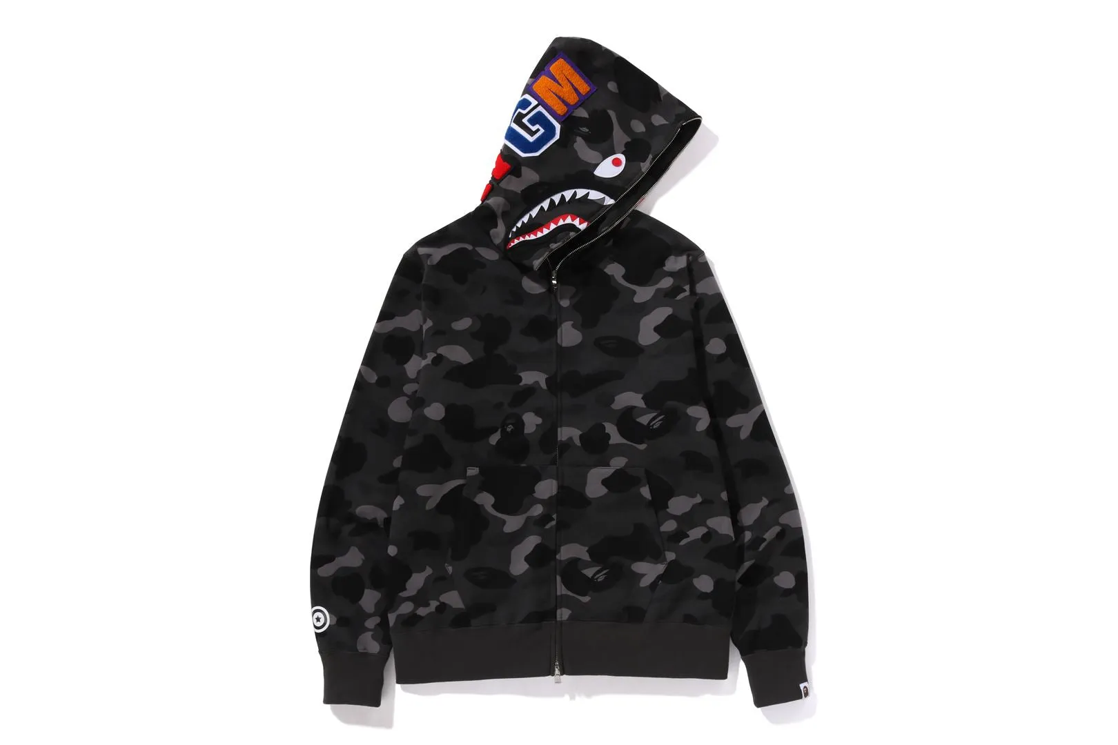 COLOR CAMO SHARK FULL ZIP HOODIE sold by Bape product image thumbnail 3