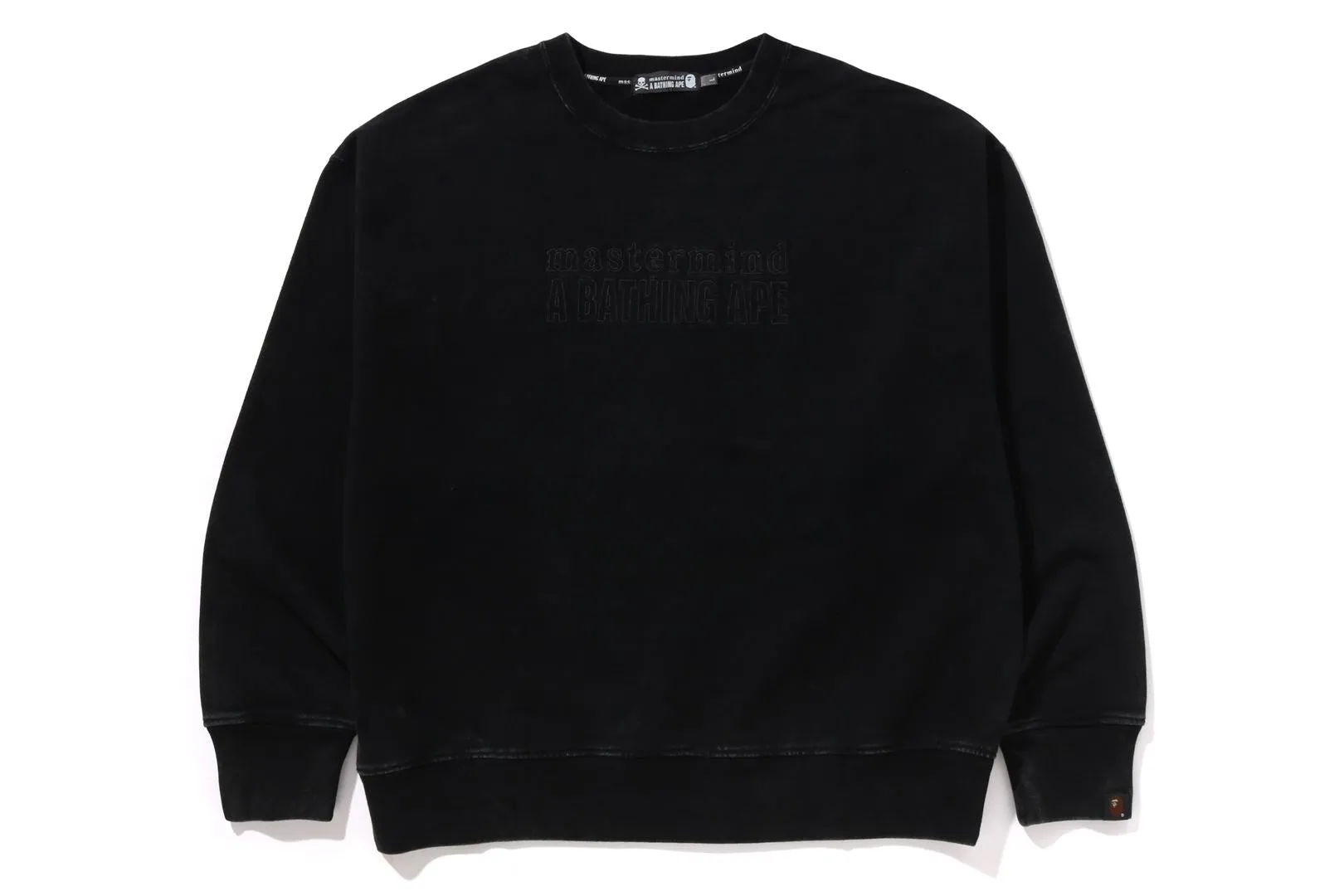 【 BAPE X MMJ 】GARMENT DYE RELAXED FIT CREWNECK SWEATSHIRT 14TH 2ND sold by Bape
