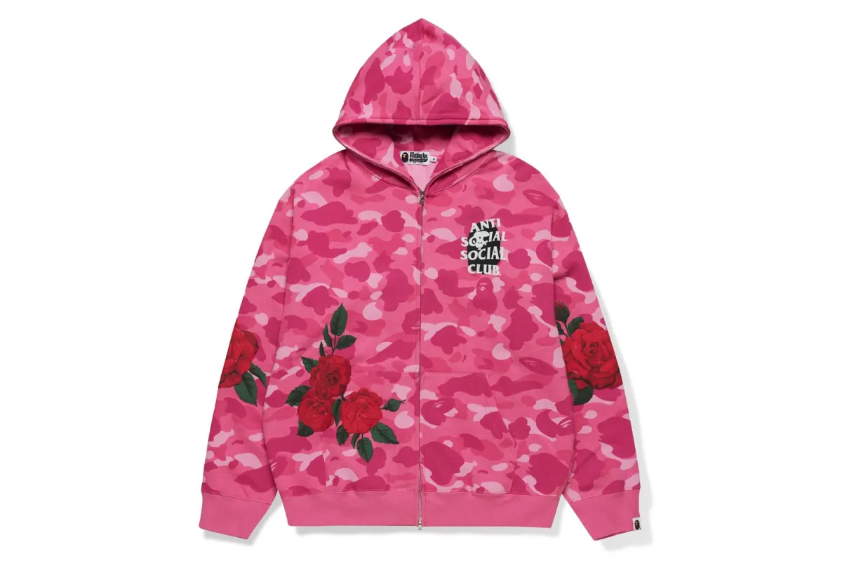 【 BAPE X ASSC 】 FULL ZIP HOODIE made by Bape