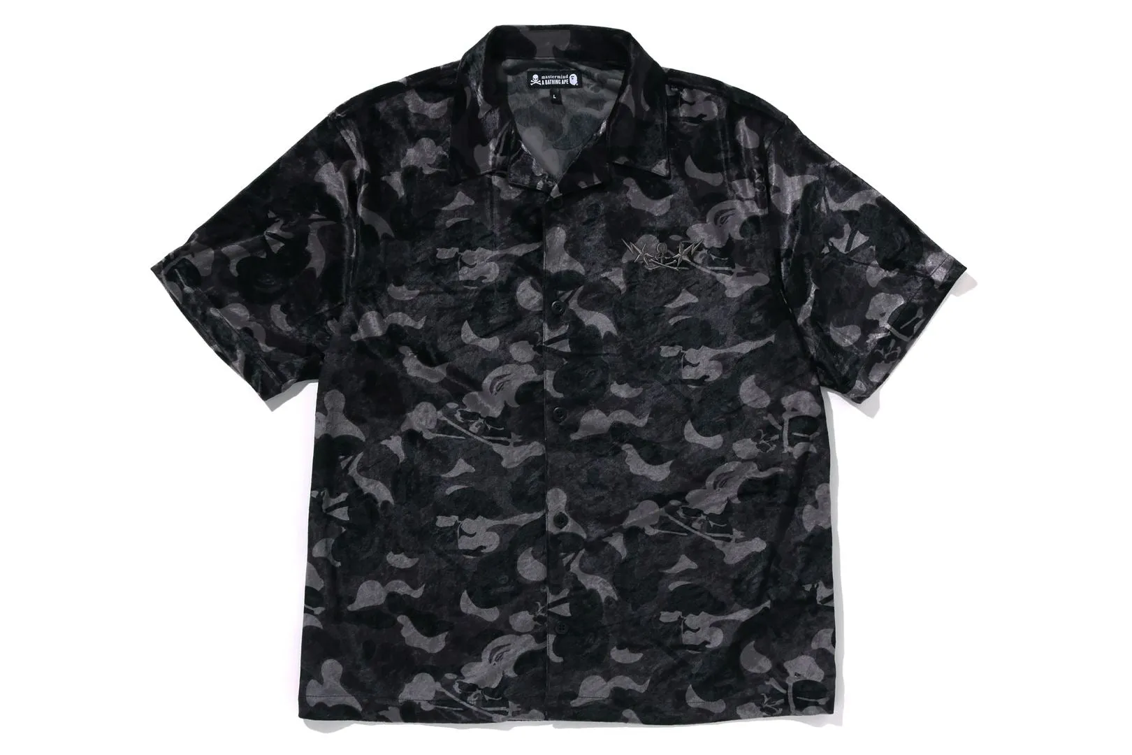 【 BAPE X MMJ 】SKULL CAMO RELAXED FIT SS SHIRTS 14TH sold by Bape