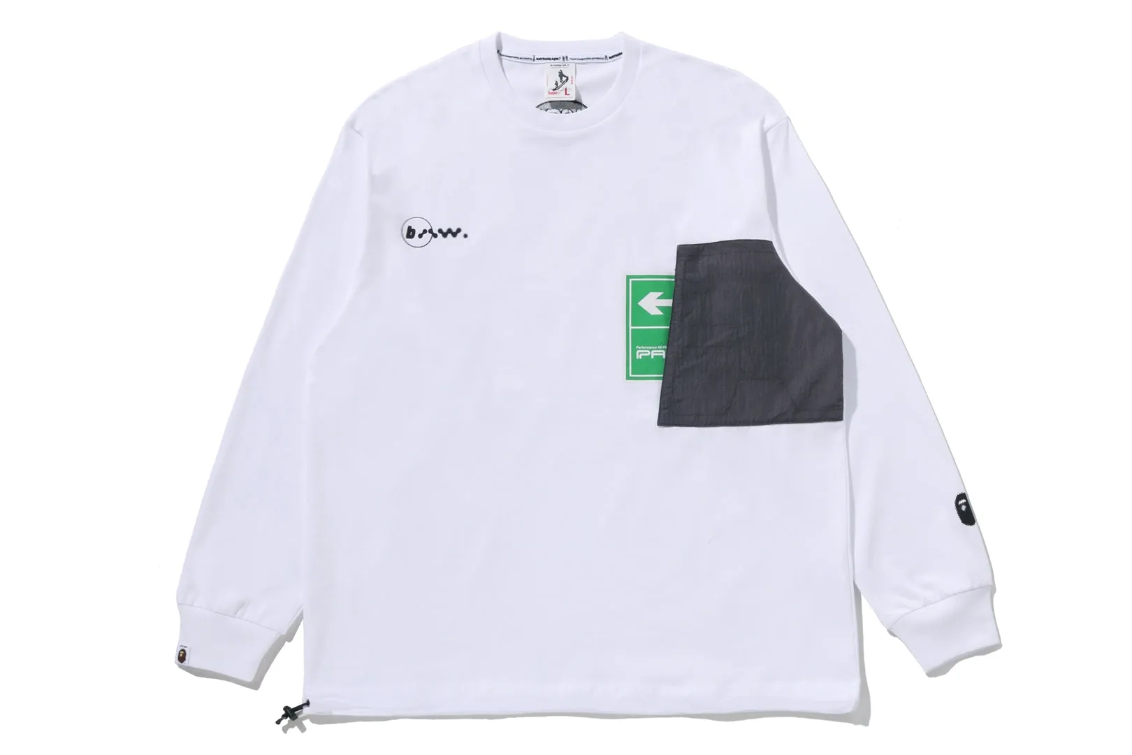 【 BAPE BY KAZUKI KURAISHI 】“EXIT” POCKET LONG SLEEVES TEE sold by Bape