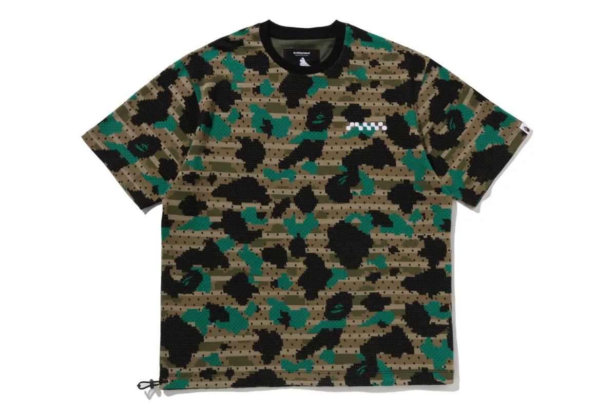 【 BAPE BY KAZUKI KURAISHI 】DIGITAL 1ST CAMO DOT SHORT SLEEVES TEE made by Bape