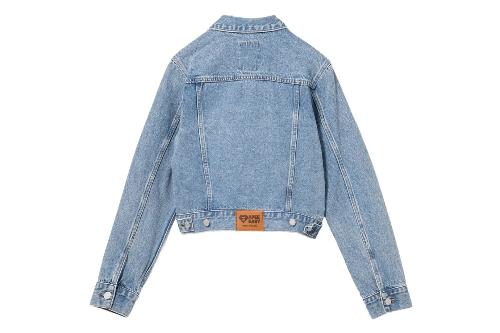 PU BADGE WASHED DENIM JACKET sold by Bape product image thumbnail 2