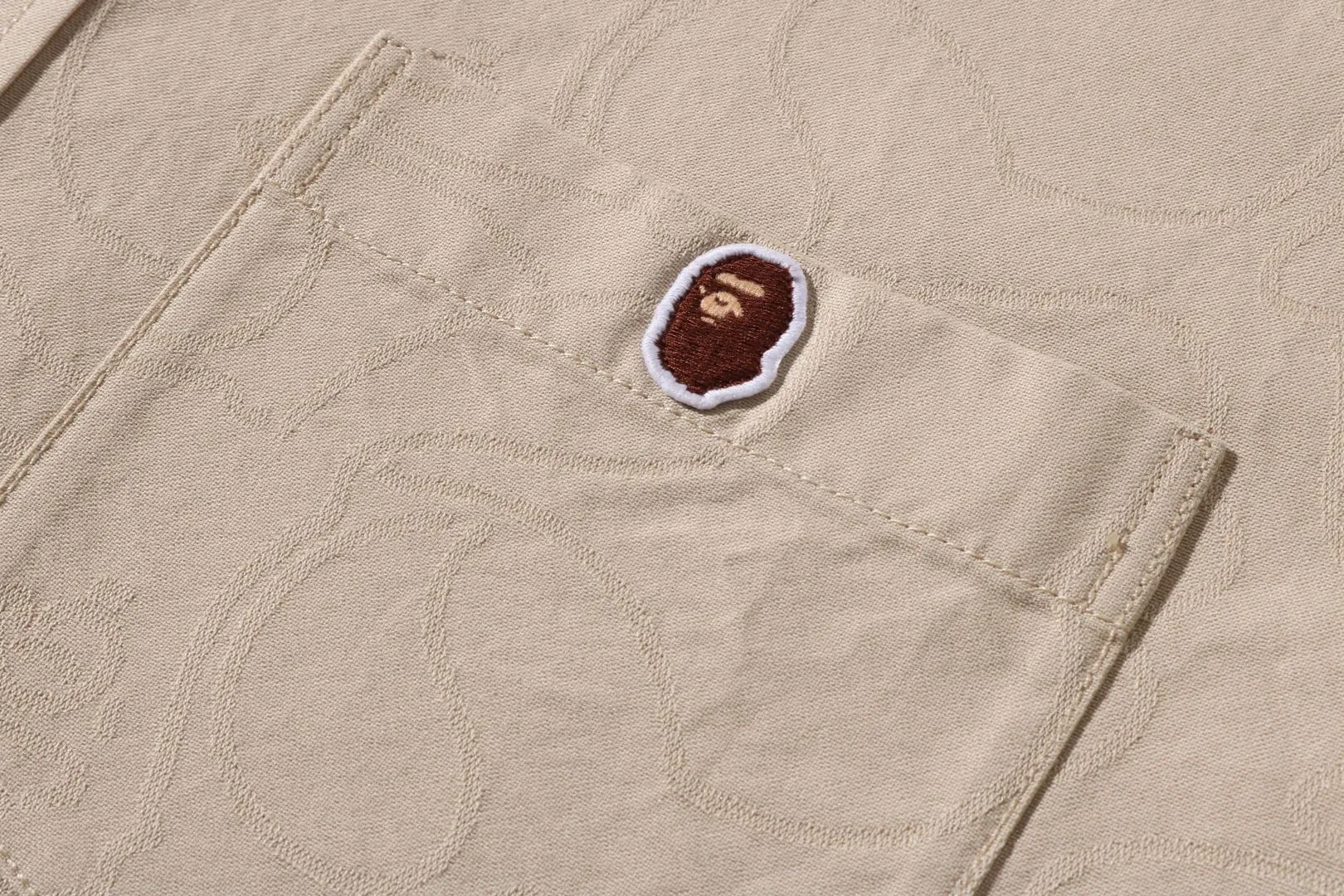 ONE POINT LINE CAMO JACQUARD OXFORD LS SHIRT sold by Bape product image thumbnail 3