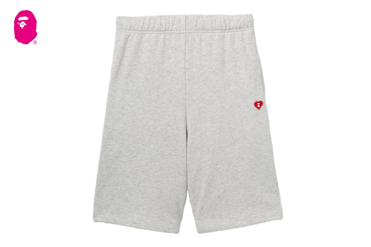 HEART BADGE SWEAT SHORTS made by Bape