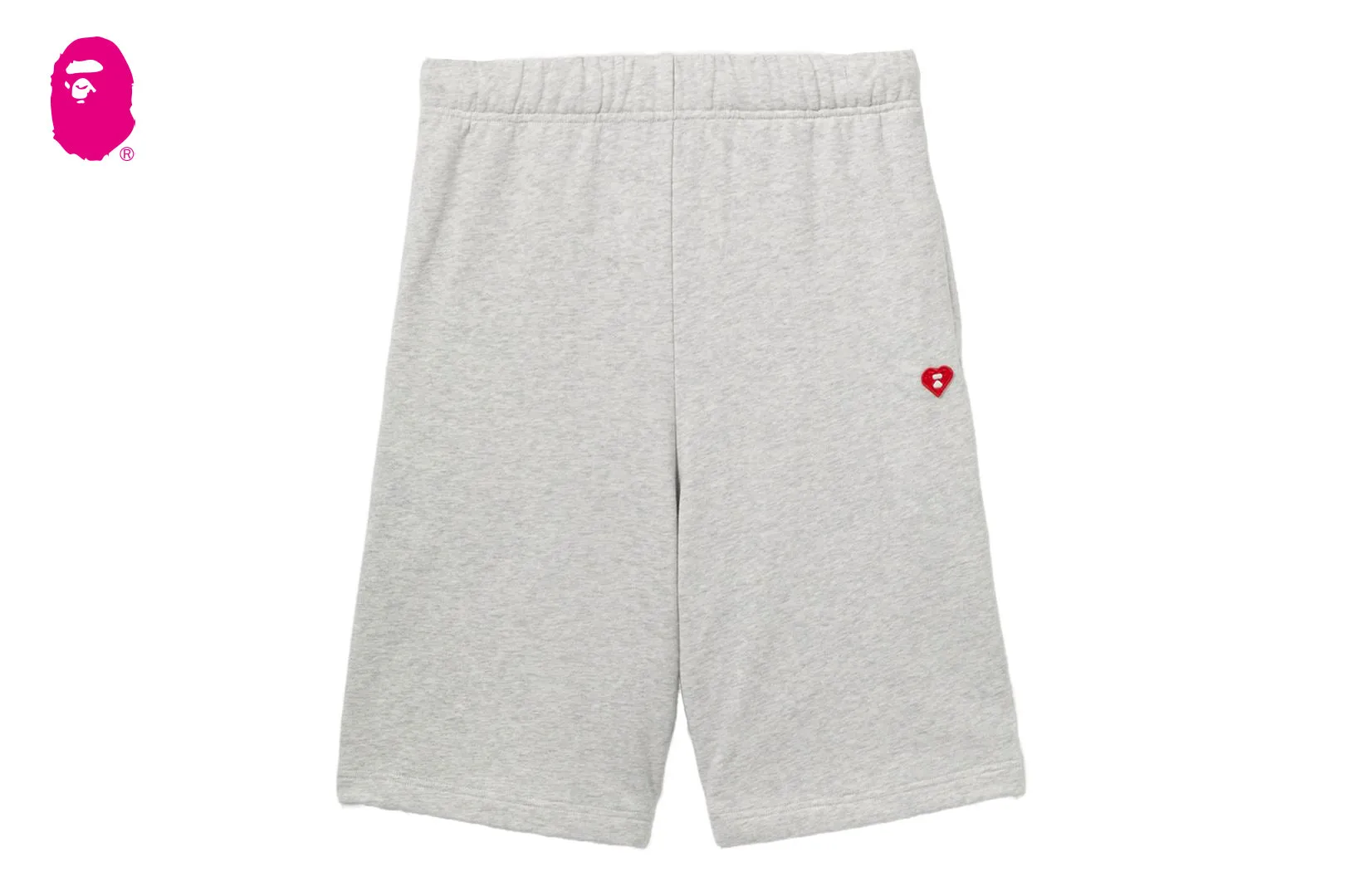 HEART BADGE SWEAT SHORTS sold by Bape