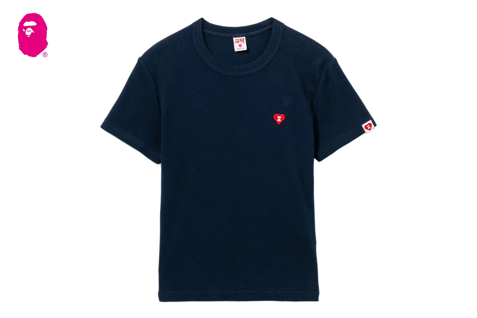 HEART BADGE RIB TEE sold by Bape product image thumbnail 4