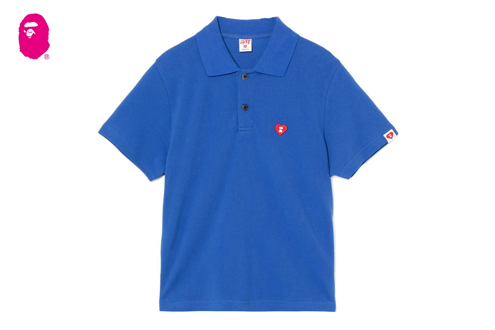 HEART BADGE POLO SHIRT sold by Bape product image thumbnail 4