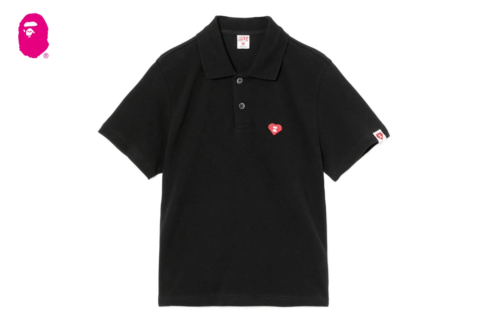 HEART BADGE POLO SHIRT sold by Bape