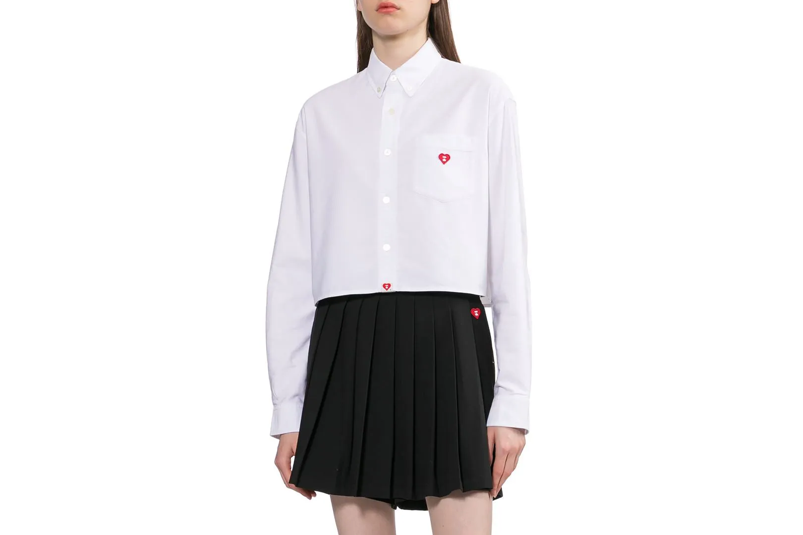 EMBRO BADGE OXFORD CROPPED SHIRT sold by Bape product image thumbnail 3