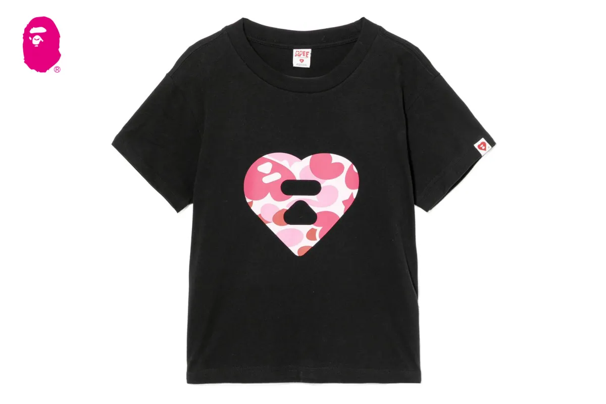 CAMO HEART PRINTED TEE #2 made by Bape