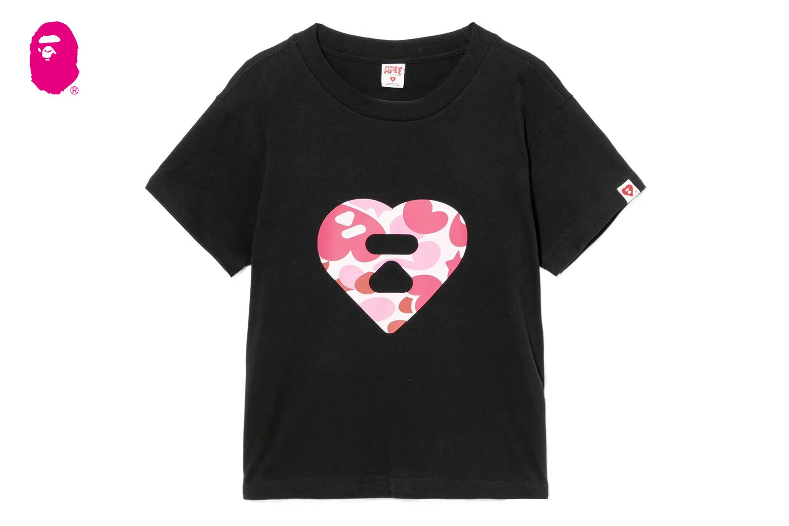 CAMO HEART PRINTED TEE #2 sold by Bape