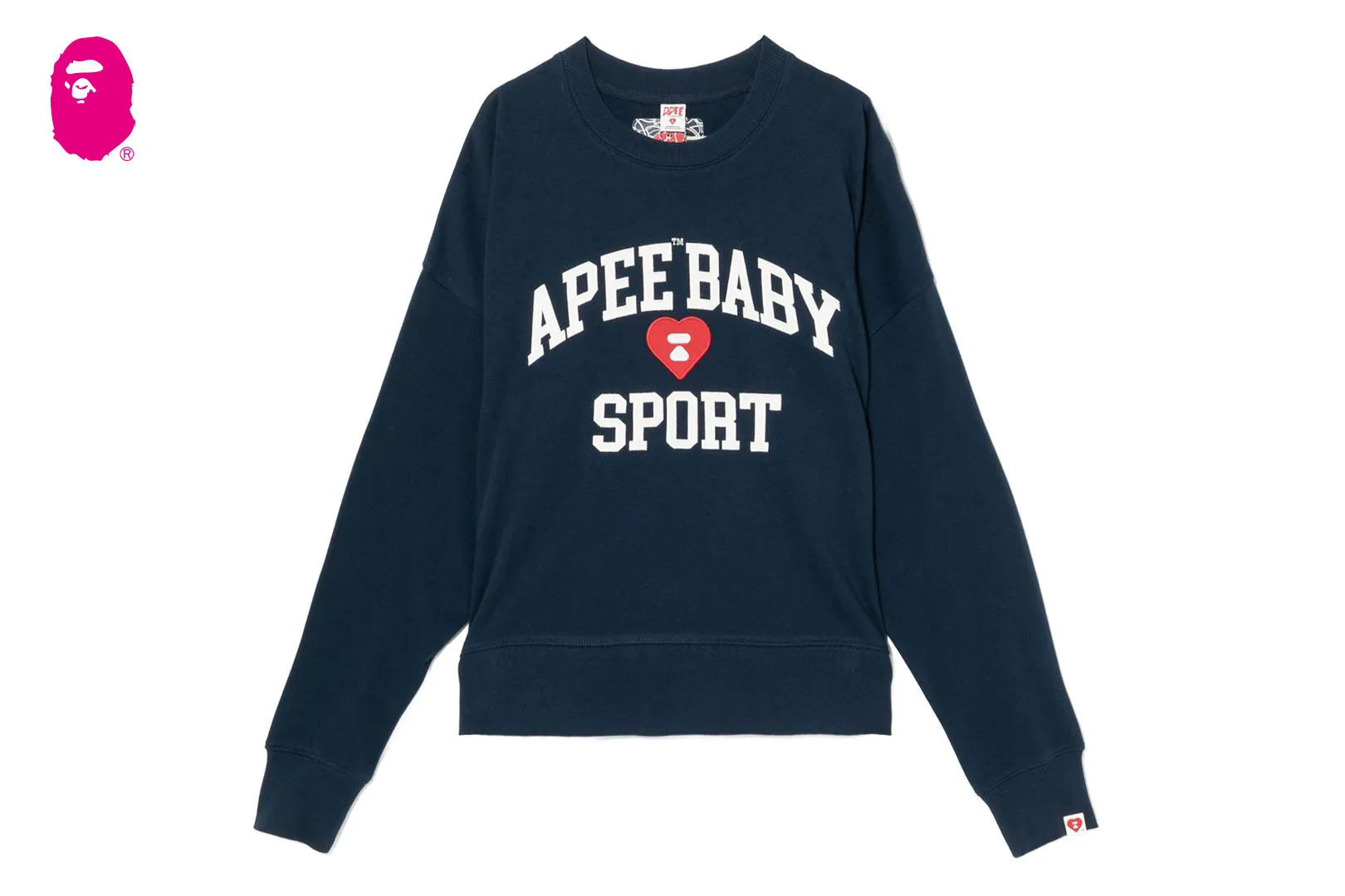 APPLIQUE PATCH AND HEART EMBROIDERY SWEAT SHIRT sold by Bape product image thumbnail 4