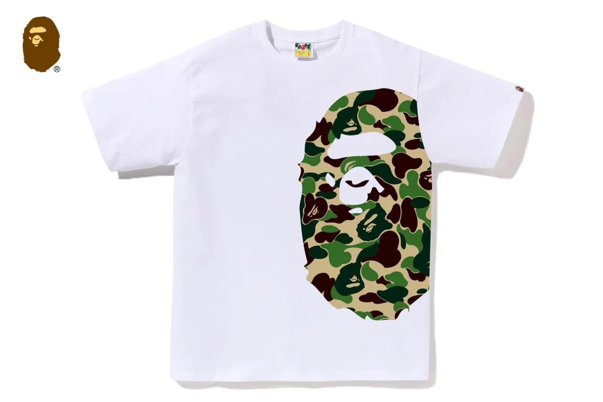 ABC CAMO SIDE BIG APE HEAD TEE made by Bape