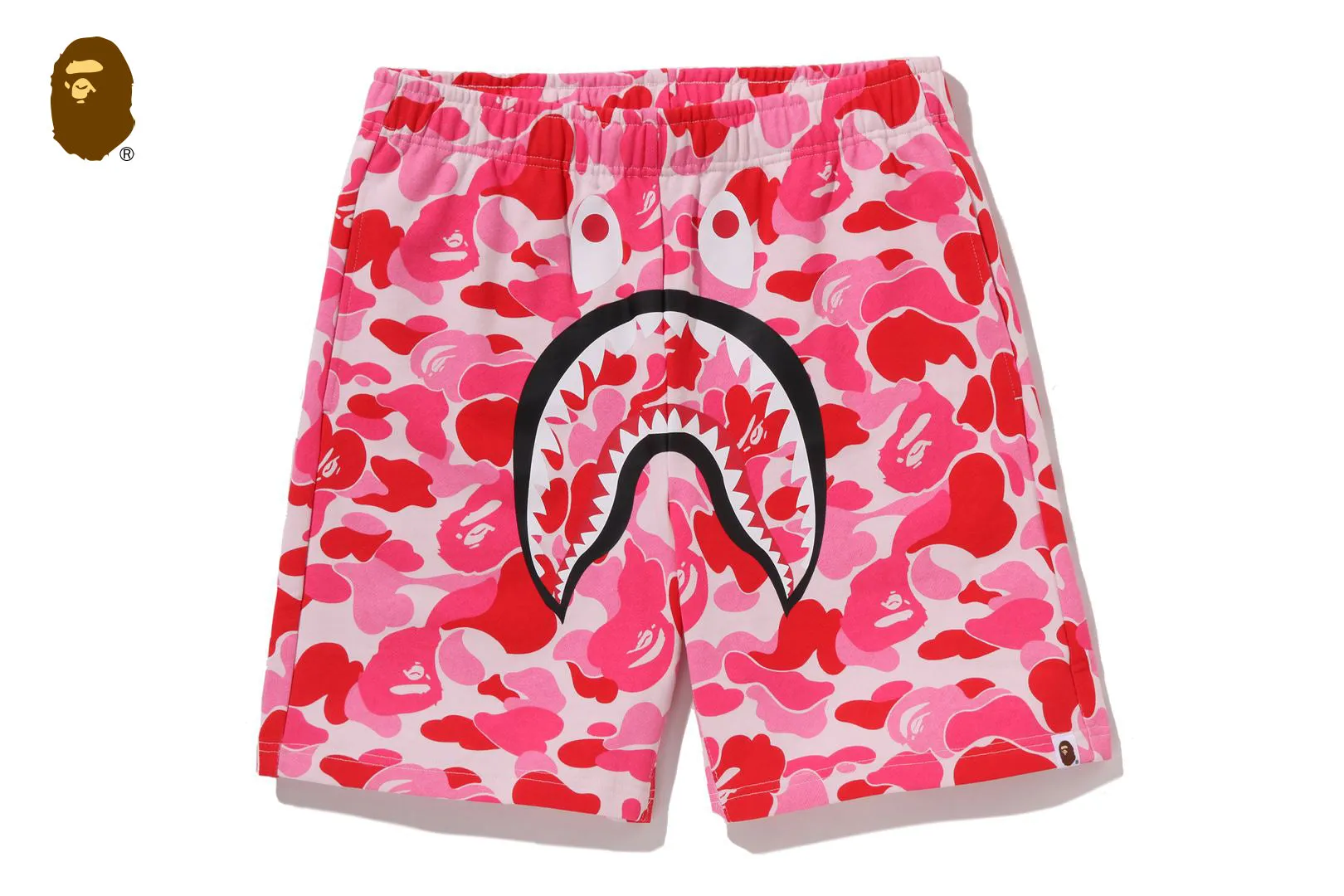 ABC CAMO SHARK SWEAT SHORTS sold by Bape