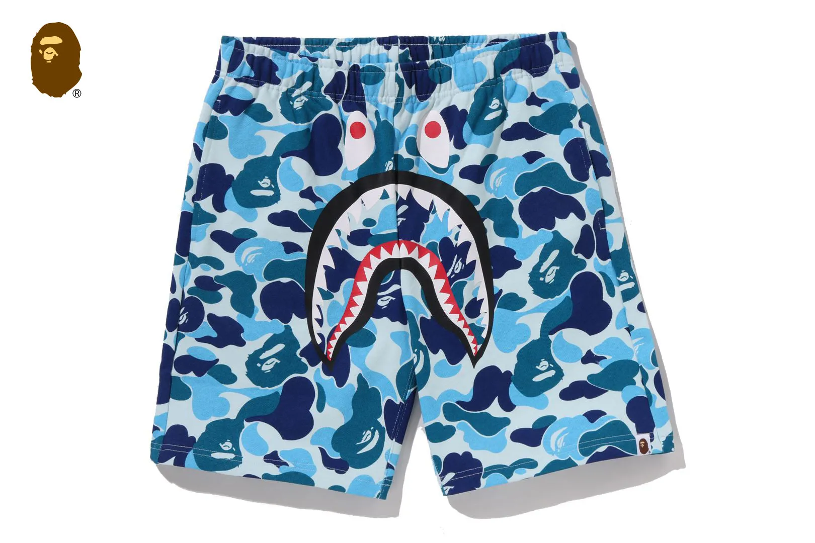 ABC CAMO SHARK SWEAT SHORTS sold by Bape product image thumbnail 4