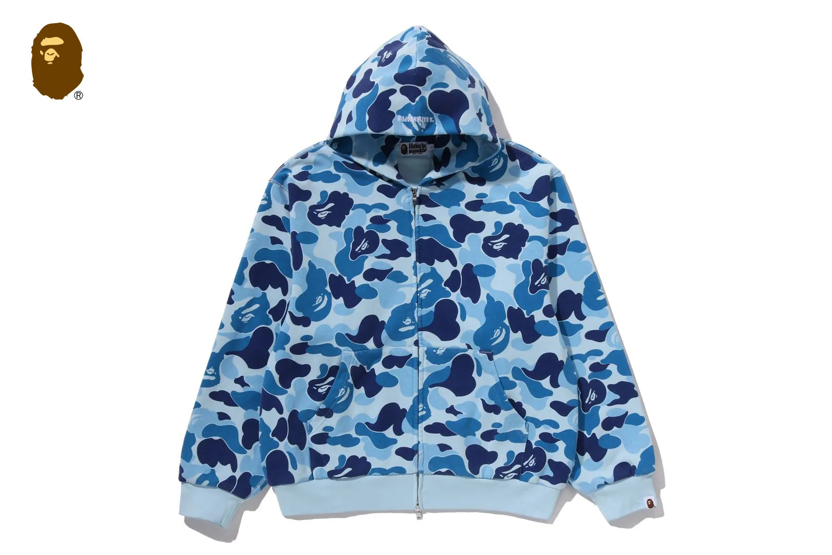 ABC CAMO HEAVY WASH CROPPED FIT ZIP HOODIE sold by Bape product image thumbnail 4