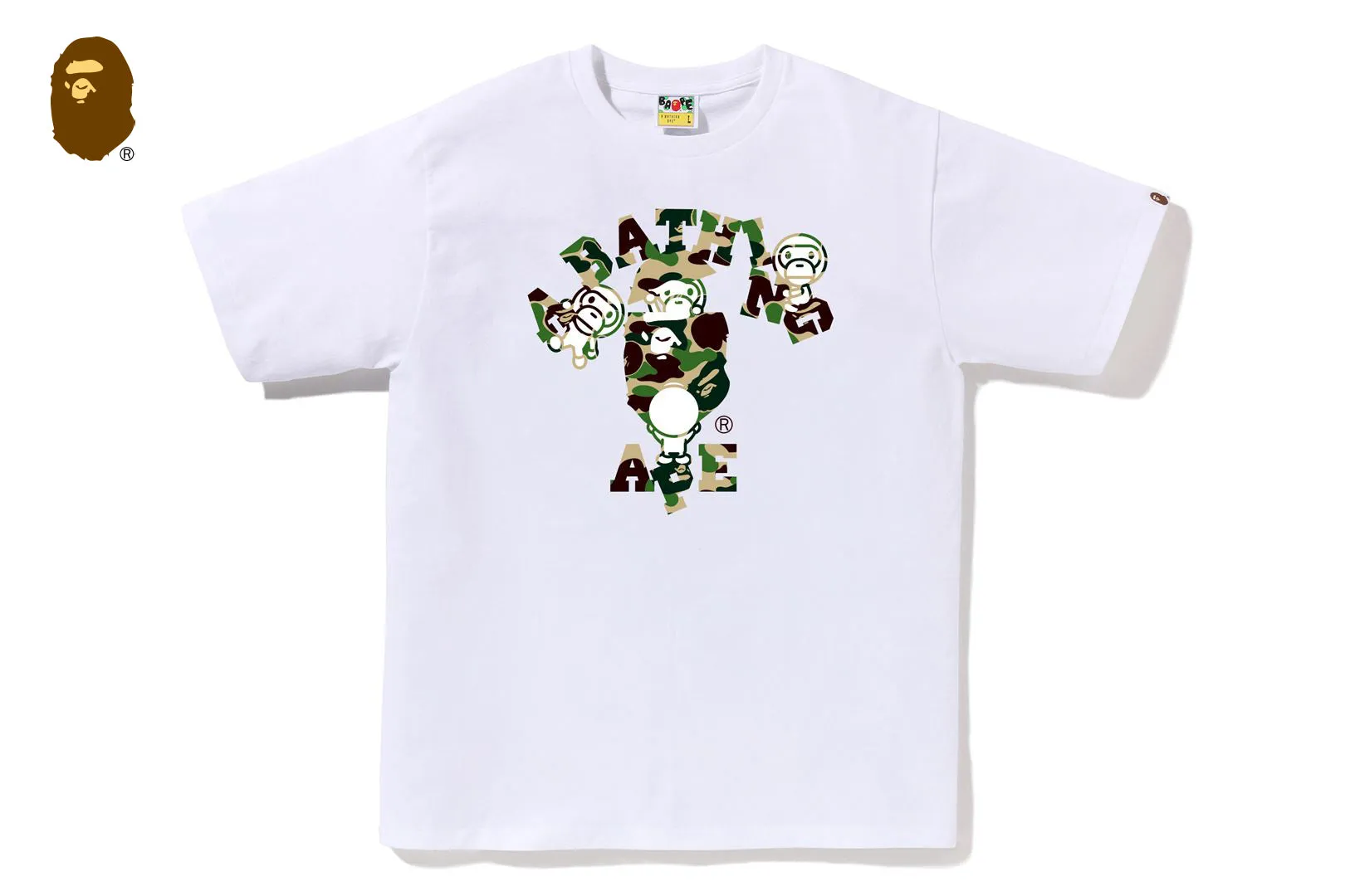 ABC CAMO COLLEGE MILO TEE sold by Bape product image thumbnail 5