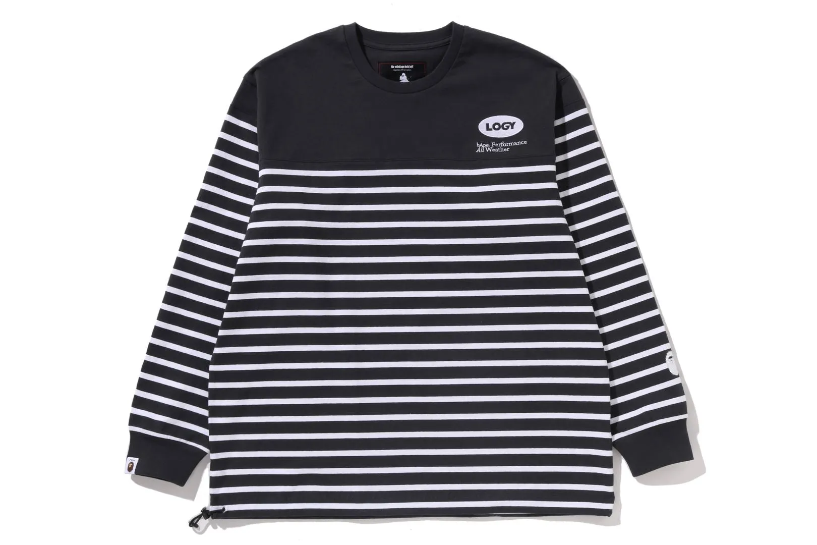 【 BAPE BY KAZUKI KURAISHI 】PANEL STRIPE LONG SLEEVES TEE sold by Bape