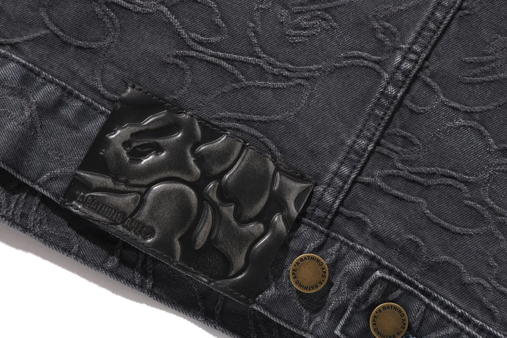 LINE CAMO JACQUARD DENIM JACKET sold by Bape product image thumbnail 3