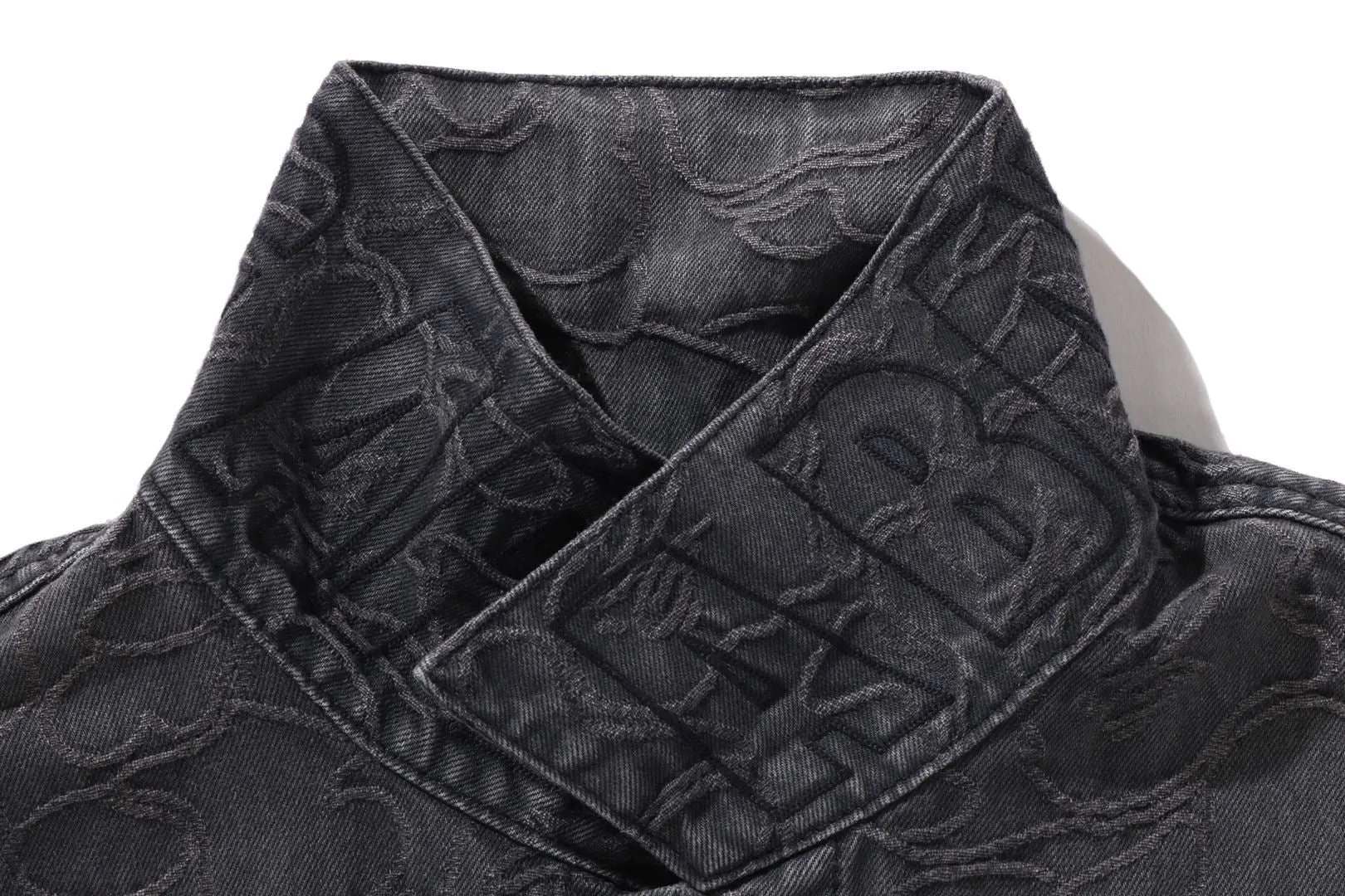 LINE CAMO JACQUARD DENIM JACKET sold by Bape product image thumbnail 4