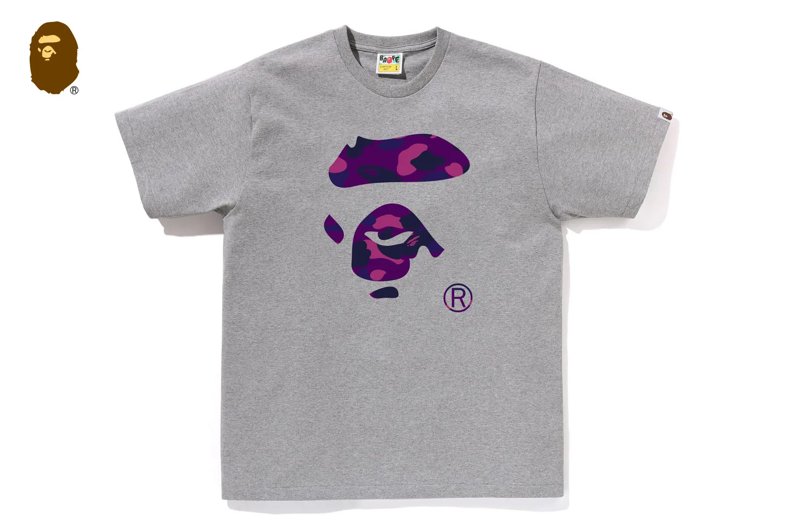 COLOR CAMO APE FACE TEE sold by Bape product image thumbnail 5