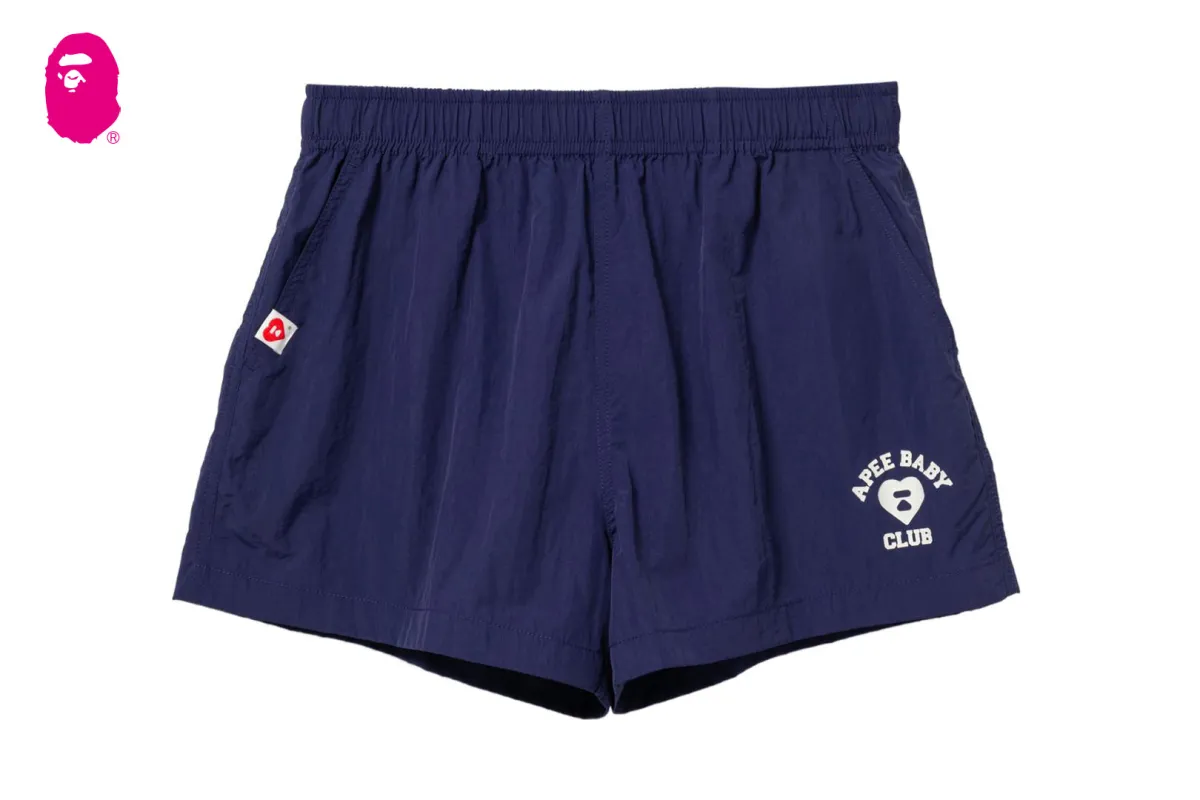 RUBBER PRINTED LOGO NYLON TRAINING SHORTS made by Bape