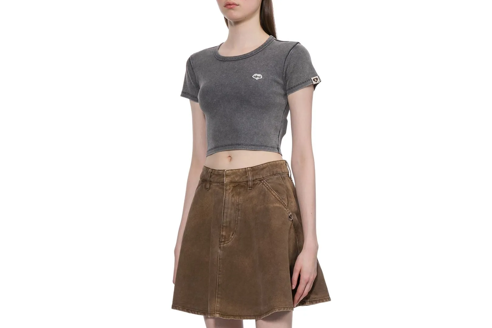 WASHED RIBBED TEE sold by Bape product image thumbnail 3