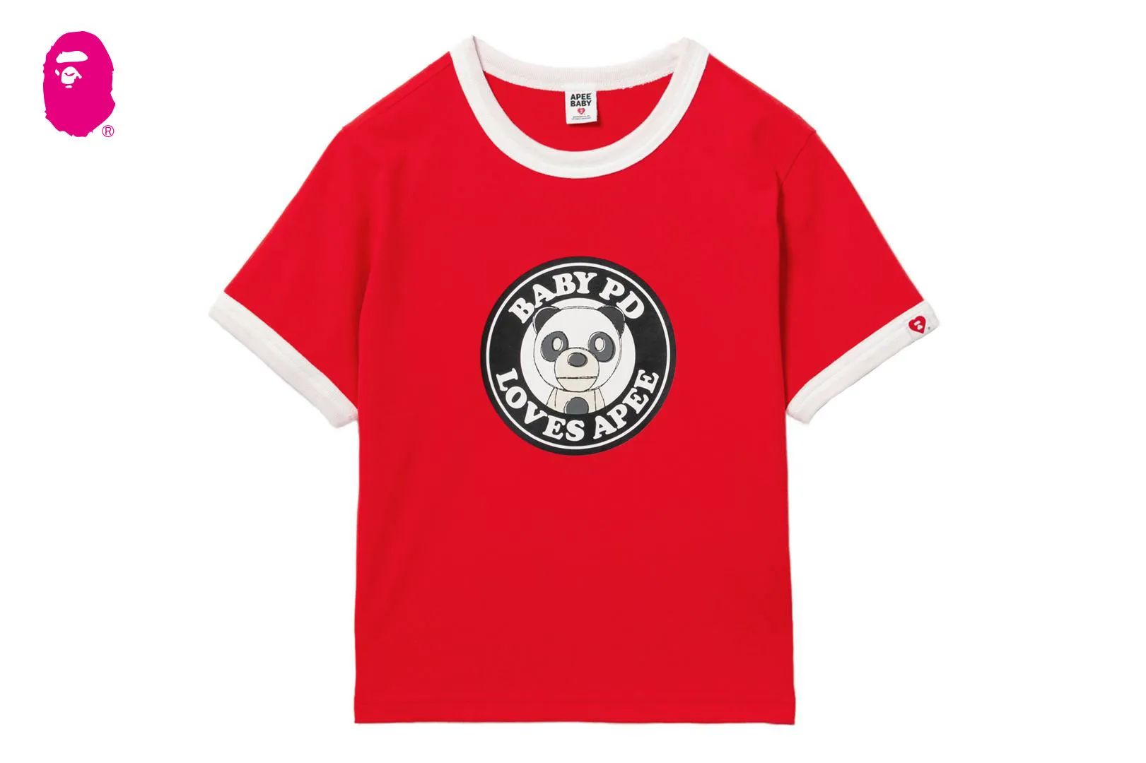 MILO PD PRINTED RINGER CROP TEE sold by Bape