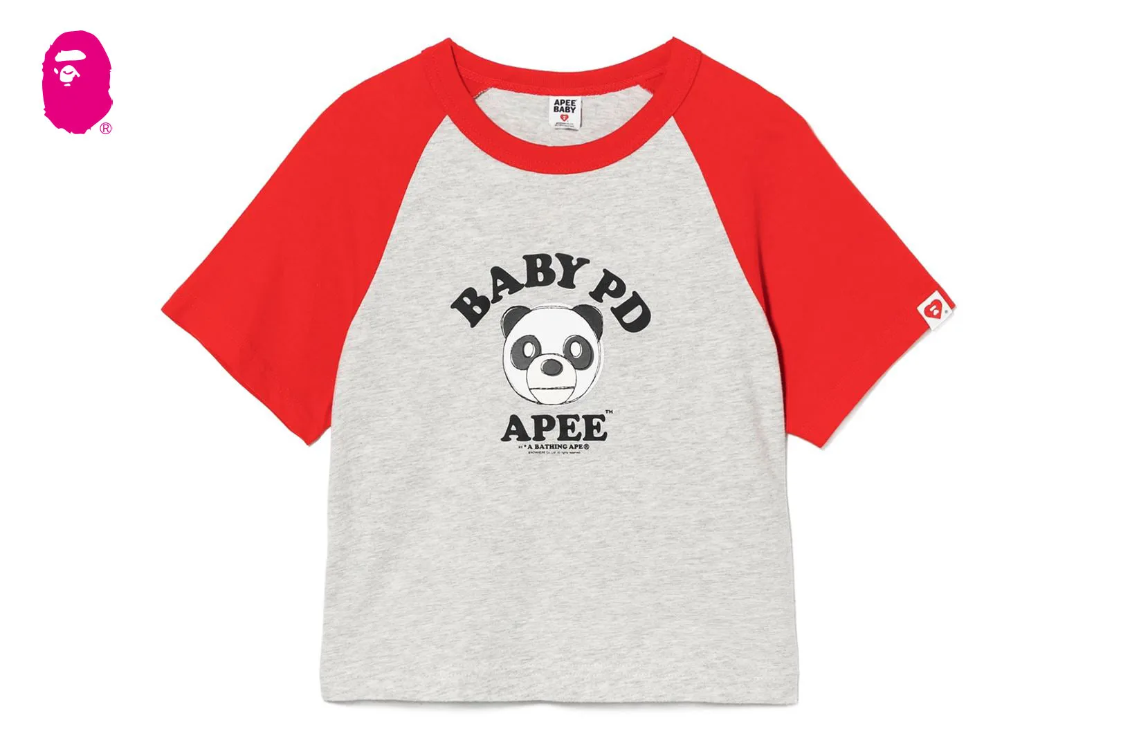 MILO PD PRINTED RAGLAN CROP TEE sold by Bape product image thumbnail 4
