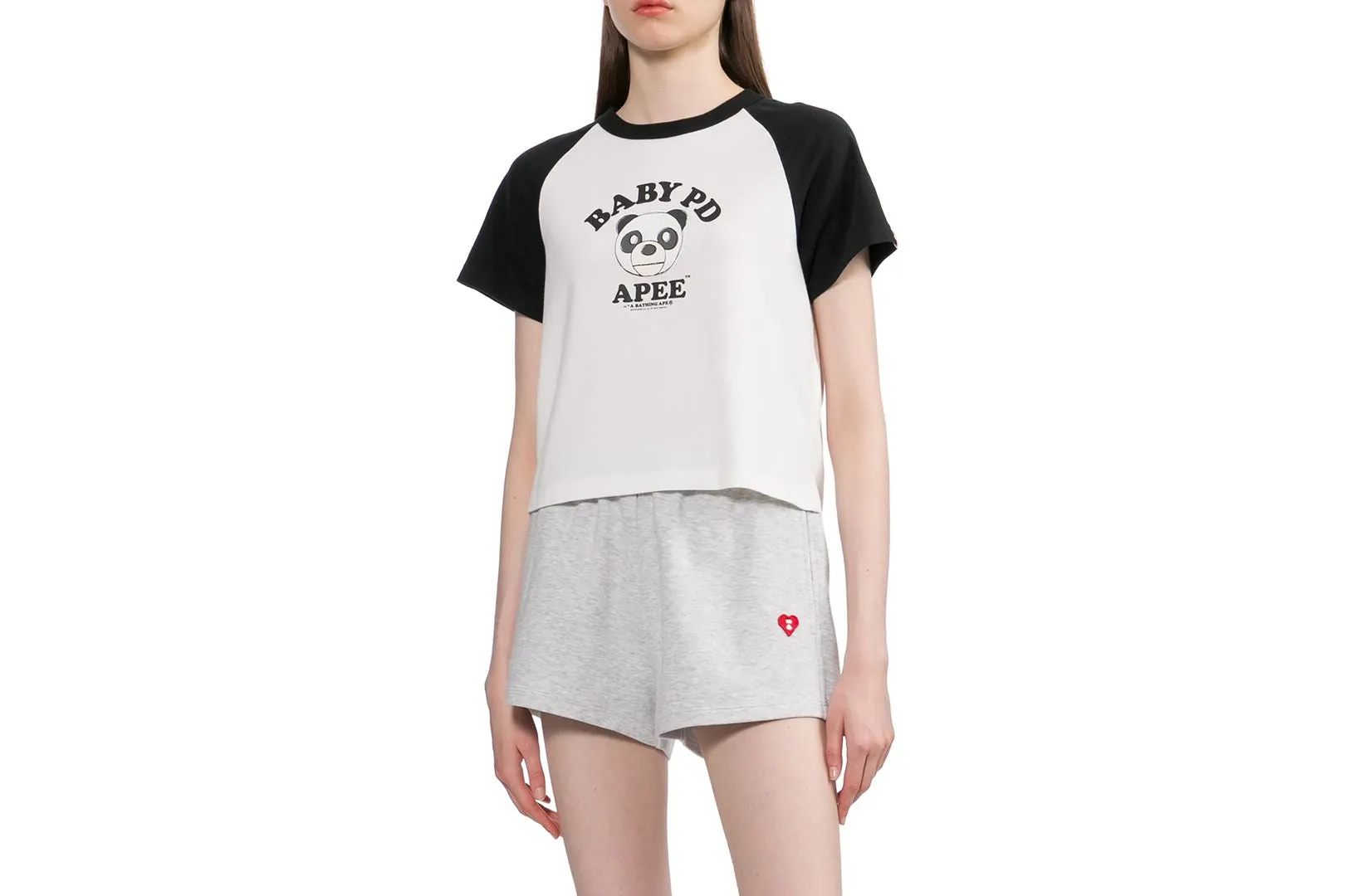 MILO PD PRINTED RAGLAN CROP TEE sold by Bape product image thumbnail 3