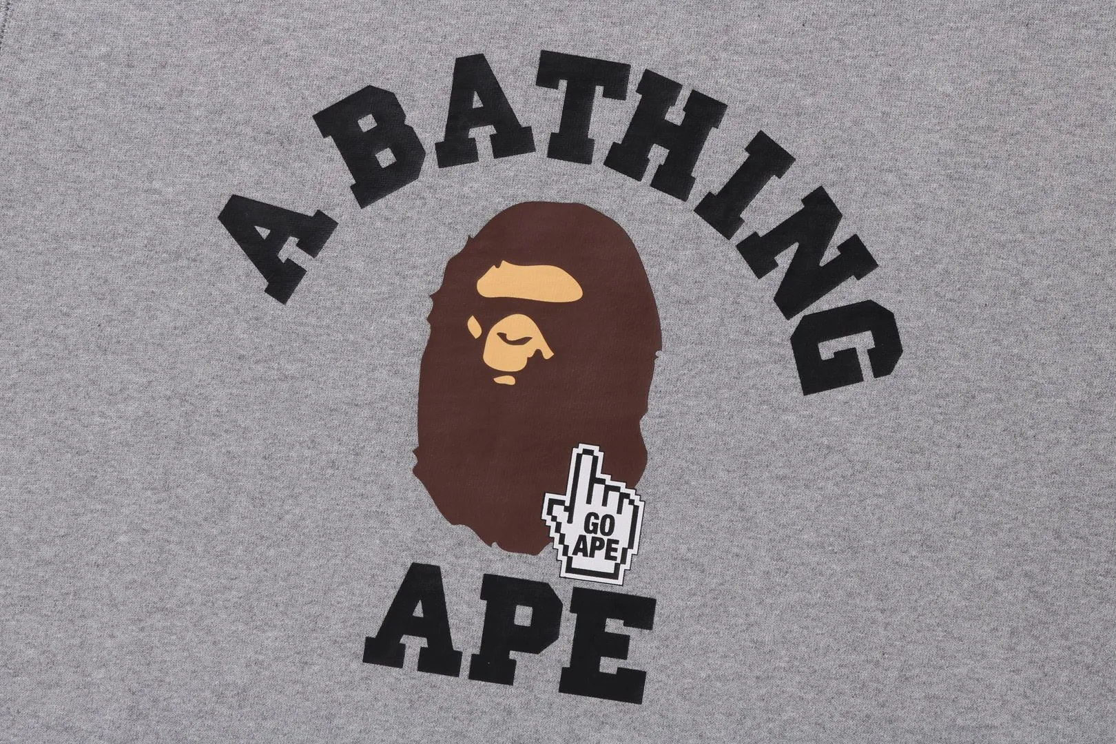 GO APE POINTER COLLEGE CREWNECK BAPEC sold by Bape product image thumbnail 3