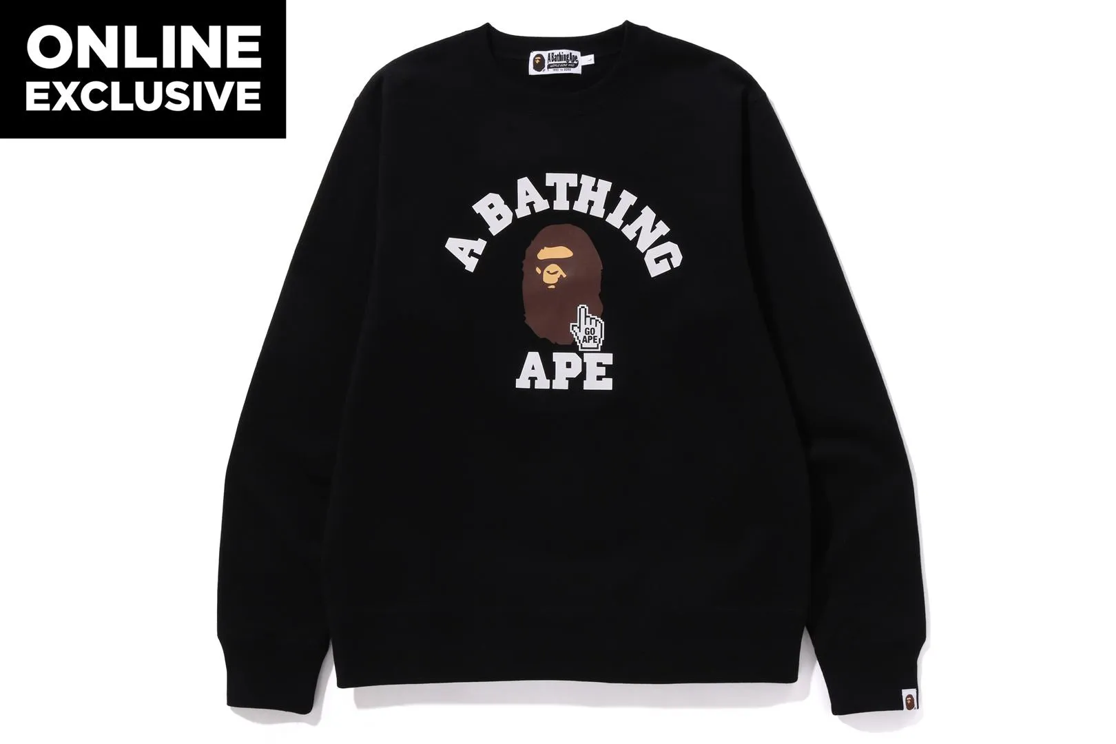GO APE POINTER COLLEGE CREWNECK BAPEC sold by Bape product image thumbnail 5