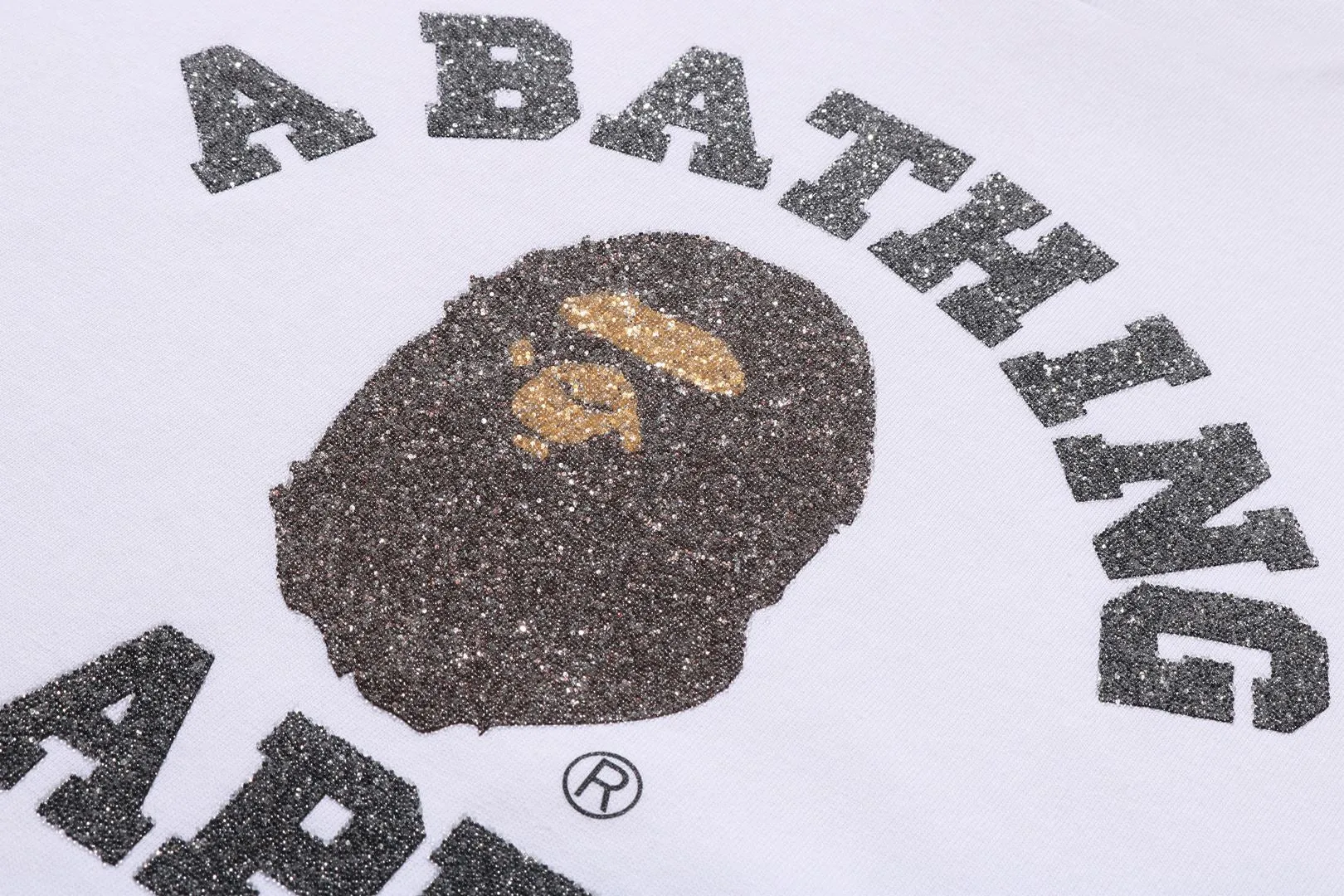 GLASS BEADS COLLEGE TEE sold by Bape product image thumbnail 3