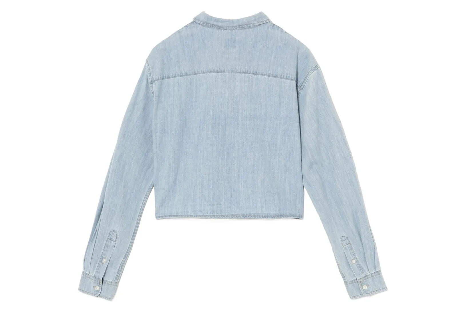 EMBRO BADGE CHAMBRAY CROPPED SHIRT sold by Bape product image thumbnail 2