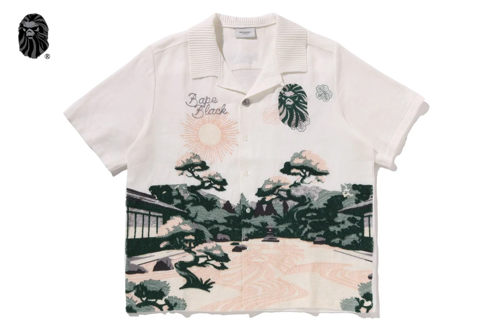 BAPE BLACK LANDSCAPE EMB SHIRT sold by Bape