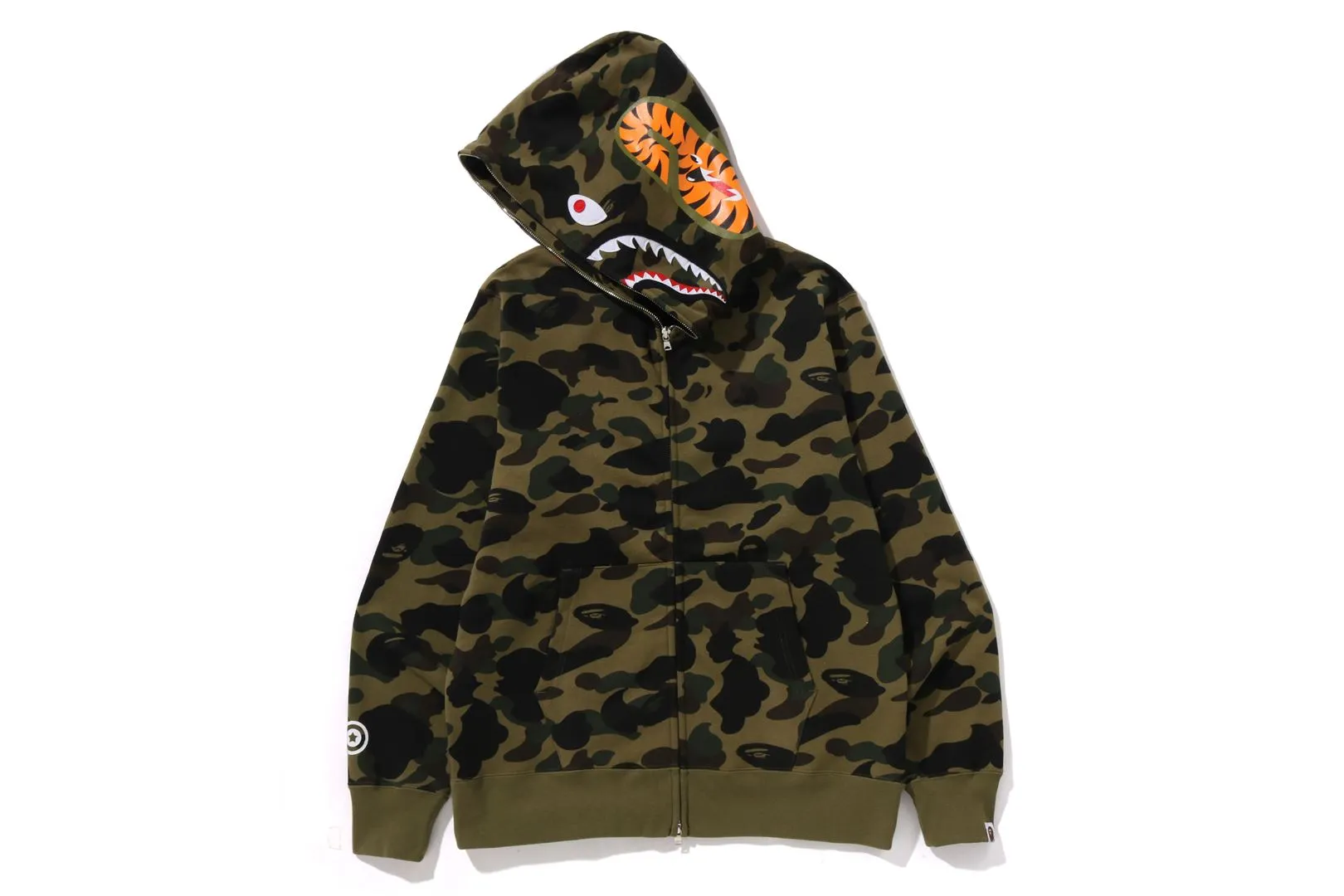 1ST CAMO SHARK FULL ZIP HOODIE sold by Bape product image thumbnail 2