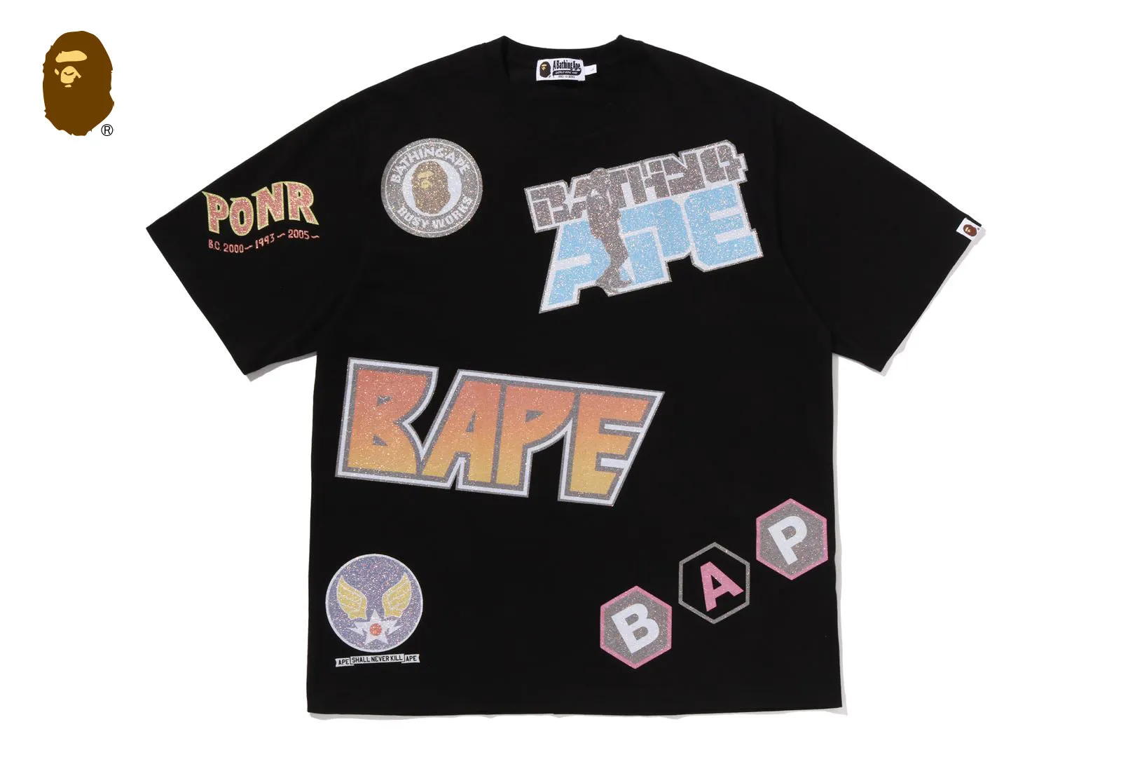 MULTI ARCHIVE MOTIF RELAXED FIT TEE sold by Bape product image thumbnail 4