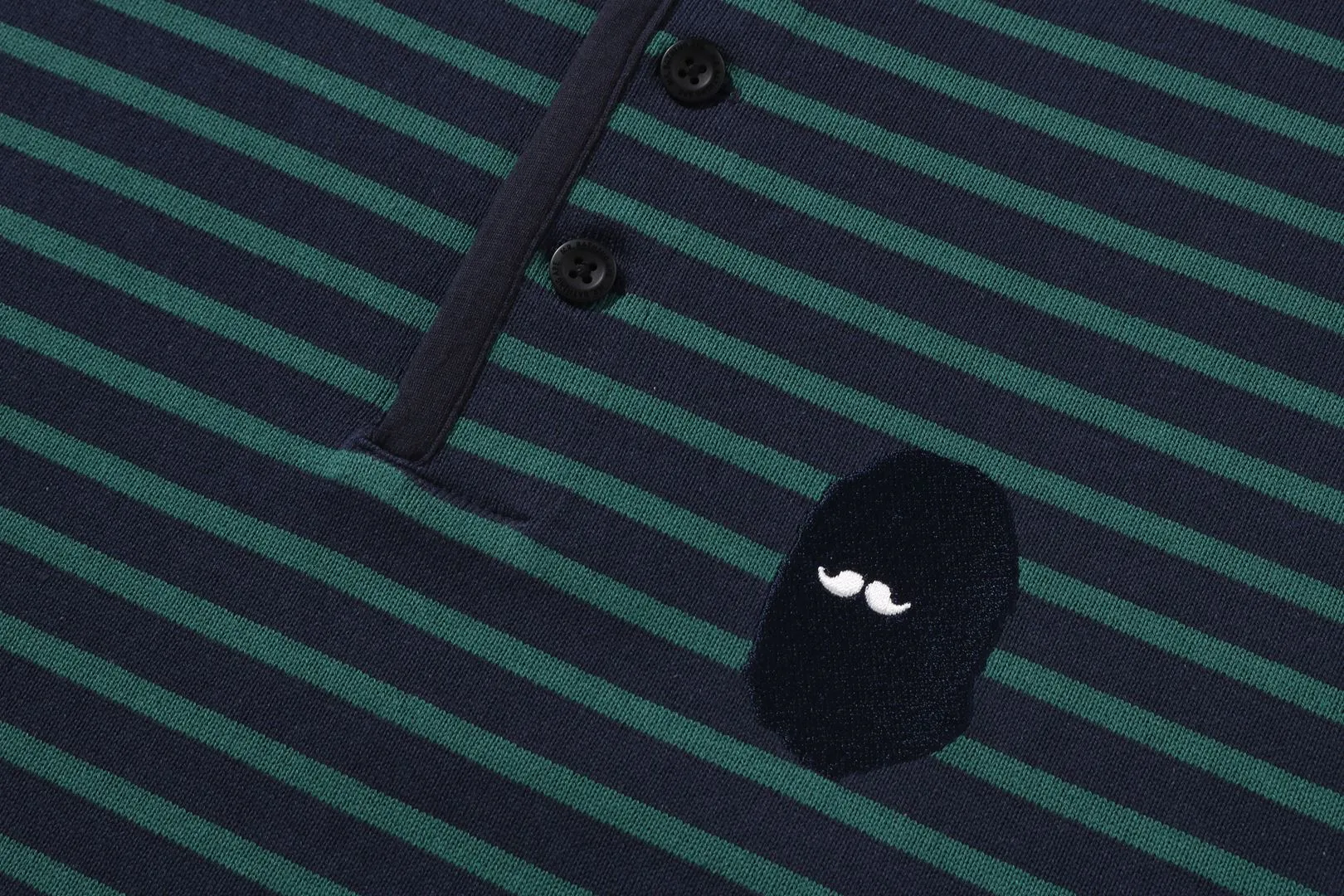 HENRY NECK STRIPE LS TEE sold by Bape product image thumbnail 3