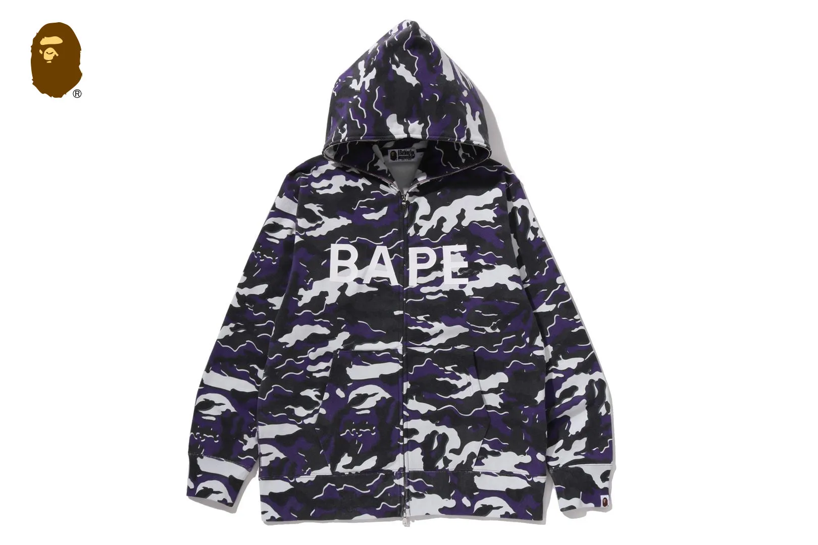 GLITCH WOODLAND CAMO FULL ZIP HOODIE sold by Bape product image thumbnail 4