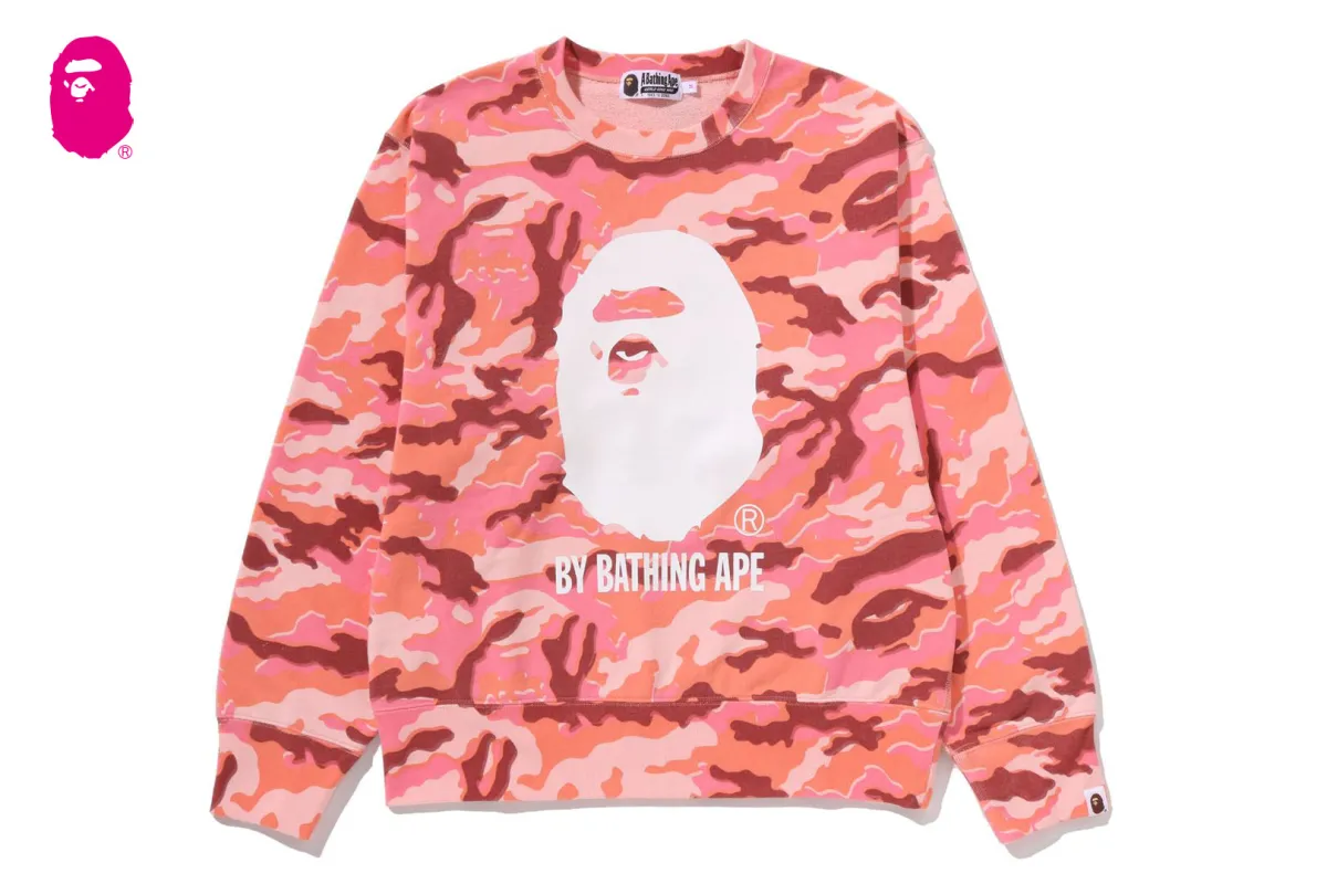 GLITCH WOODLAND CAMO BY BATHING APE CREWNECK SWEATSHIRT made by Bape