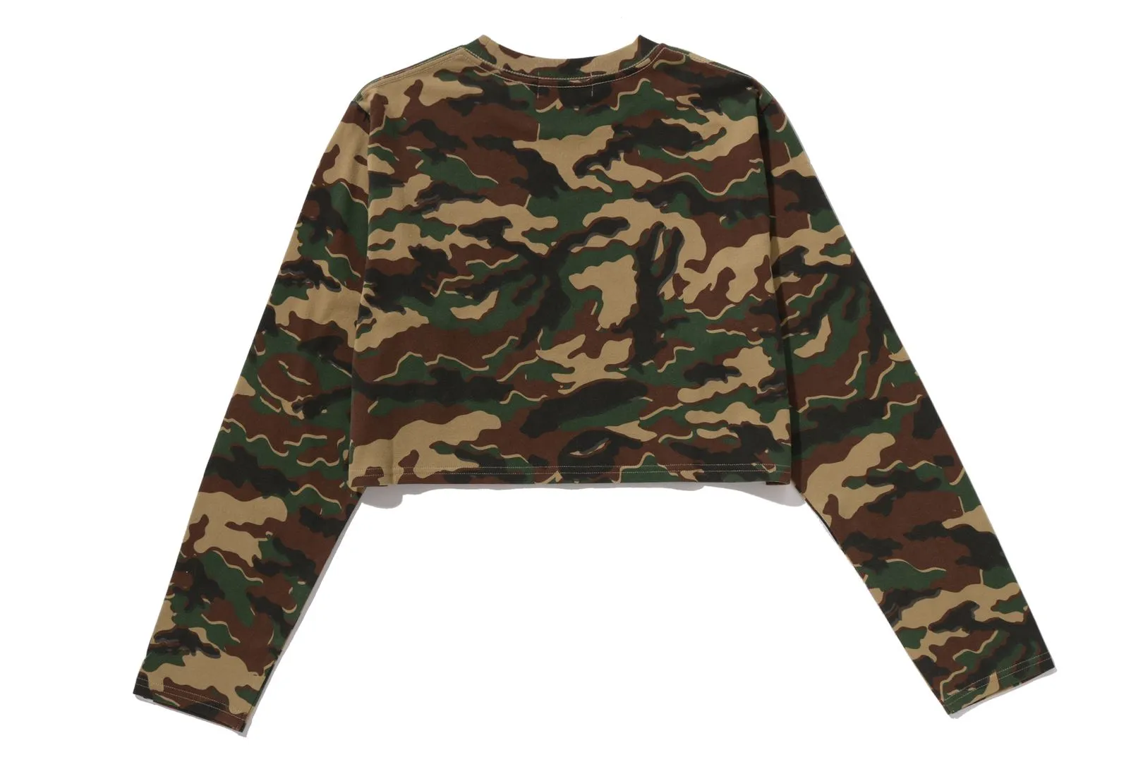 GLITCH WOODLAND CAMO BAPE CROPPED L/S TEE sold by Bape product image thumbnail 2