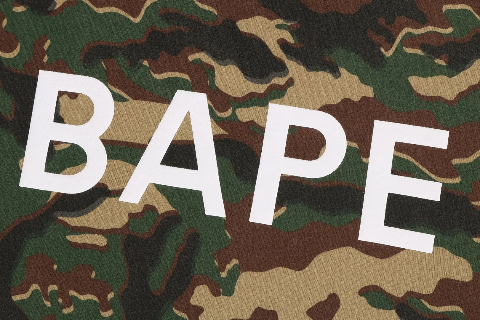 GLITCH WOODLAND CAMO BAPE CROPPED L/S TEE sold by Bape product image thumbnail 3