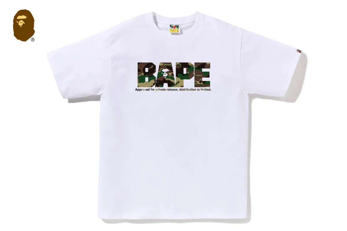 GLITCH WOODLAND CAMO ARMY BAPE TEE made by Bape