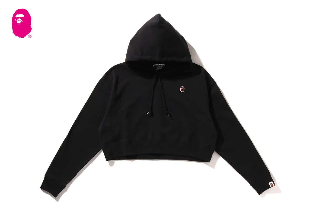 APE HEAD ONE POINT CROPPED PULLOVER HOODIE made by Bape