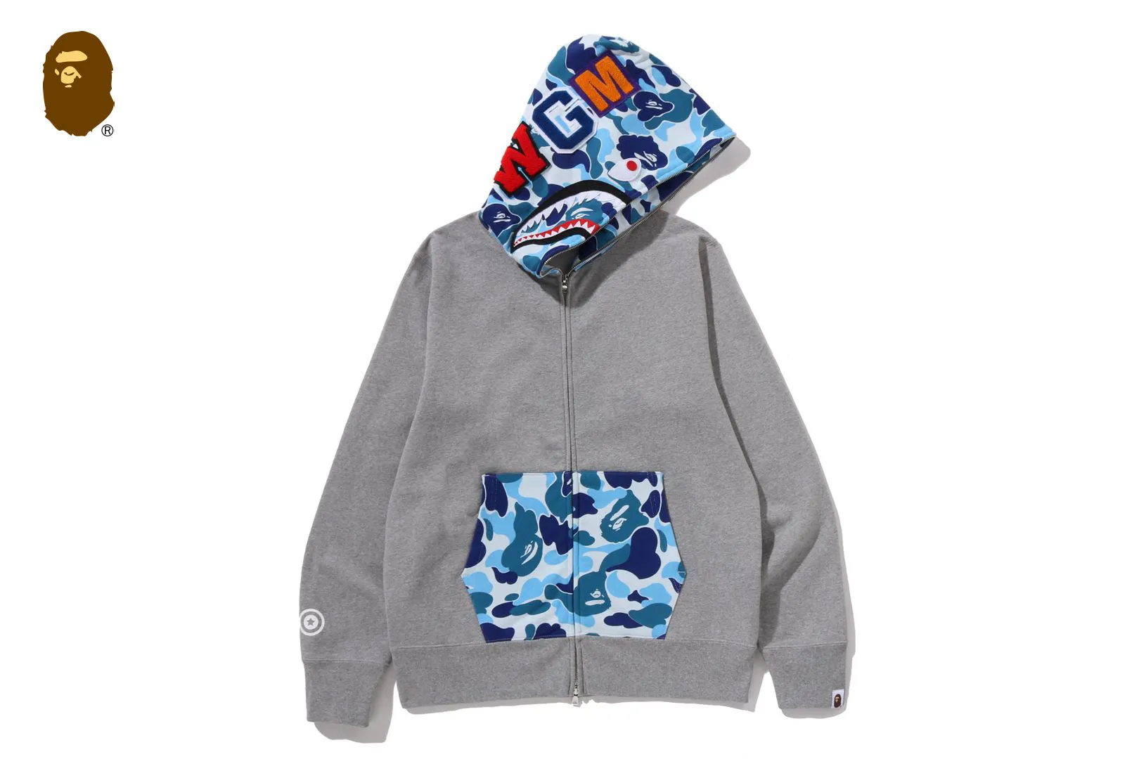 ABC CAMO SHARK FULL ZIP HOODIE sold by Bape product image thumbnail 4