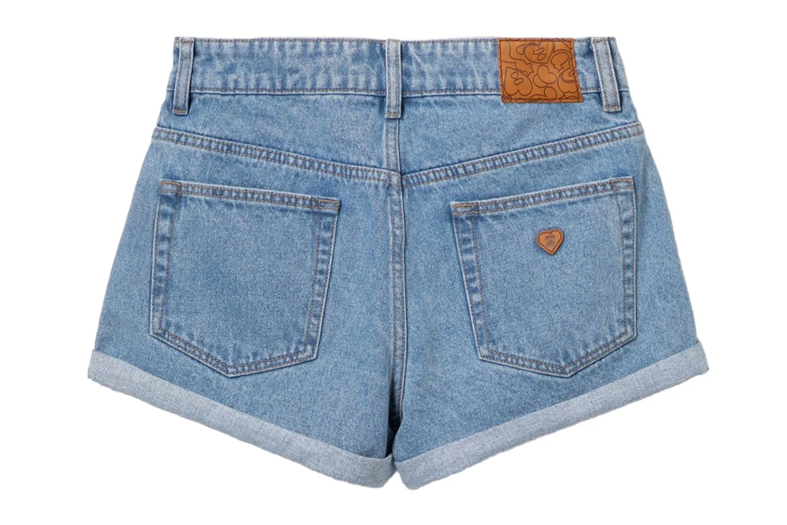 PU BADGE DENIM SHORTS sold by Bape product image thumbnail 2