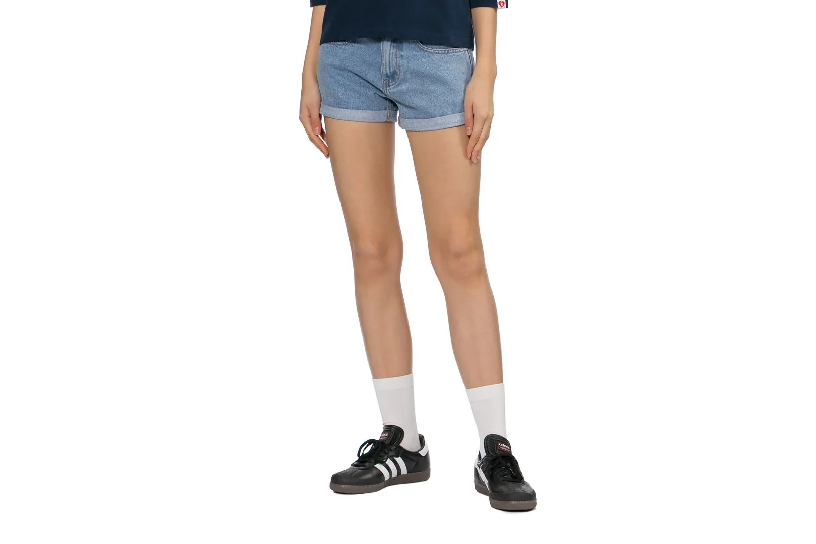 PU BADGE DENIM SHORTS sold by Bape product image thumbnail 3