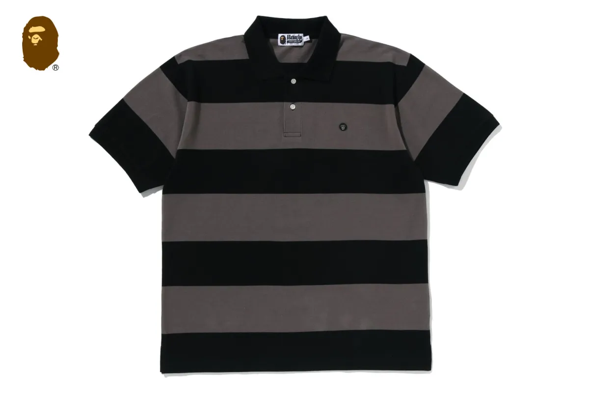 MILO ONE POINT STRIPE RELAXED FIT POLO made by Bape